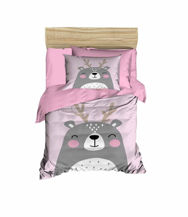 L'essentiel linge de maison Juego de funda nórdica PH1111 Rosa, Gris y Blanco L'essentiel linge de maison Juego de funda nórdica PH1111 Rosa, Gris y Blanco